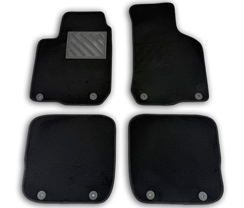 Vloermatten Audi Vloermatten A3 8L 1996-2003 op maat, antislip, hakbeschermers van PVC, bevestiging