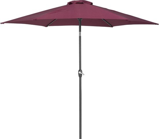 Beliani Parasol 270 cm wijnrood VARESE