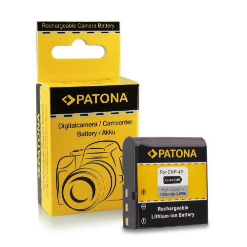 Patona Batterij NP-40 compatibel met Casio Exilim EX-Z100 EX-Z400 EX-Z700 EX-Z1000 EX-Z1200
