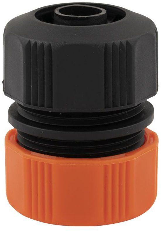 BLACK+DECKER Slangverbinder 3/4'' - 19 ⌀ CM - Tuinslangkoppelig - Zwart/Oranje