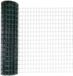 vidaXL Euro hek 1,4 x 10 m pvc-gecoat ijzer groen