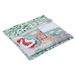 Hobby Gift Platte projecttas - Needlecraft Papercraft wenskaarten naai-opslag - veilig waterdicht - 28 x 28 x 0,5 cm - eucalyptus