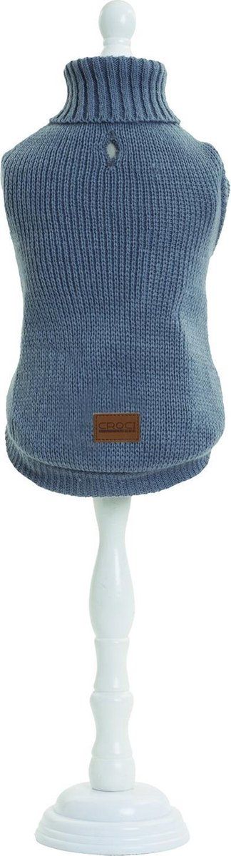 Croci Turtleneck Moscow Grijs - Hondenkleding - 35 cm