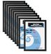 TUKA-i-AKUT 10X A3 Snap Frame Aluminium Poster Frame 25 mm Aluminium Profiel, Kennisgeving Bord Frame Wandmontage Opvouwbare Frame Reclame Displays Clip Poster Houders, Zwarte Kleur TKD8420-A3-10X