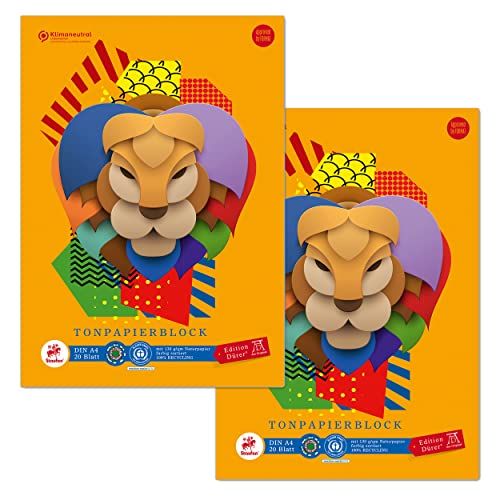Staufen Dürer papier blok DIN A4, 20 vellen, 130 g/m², 10 kleuren