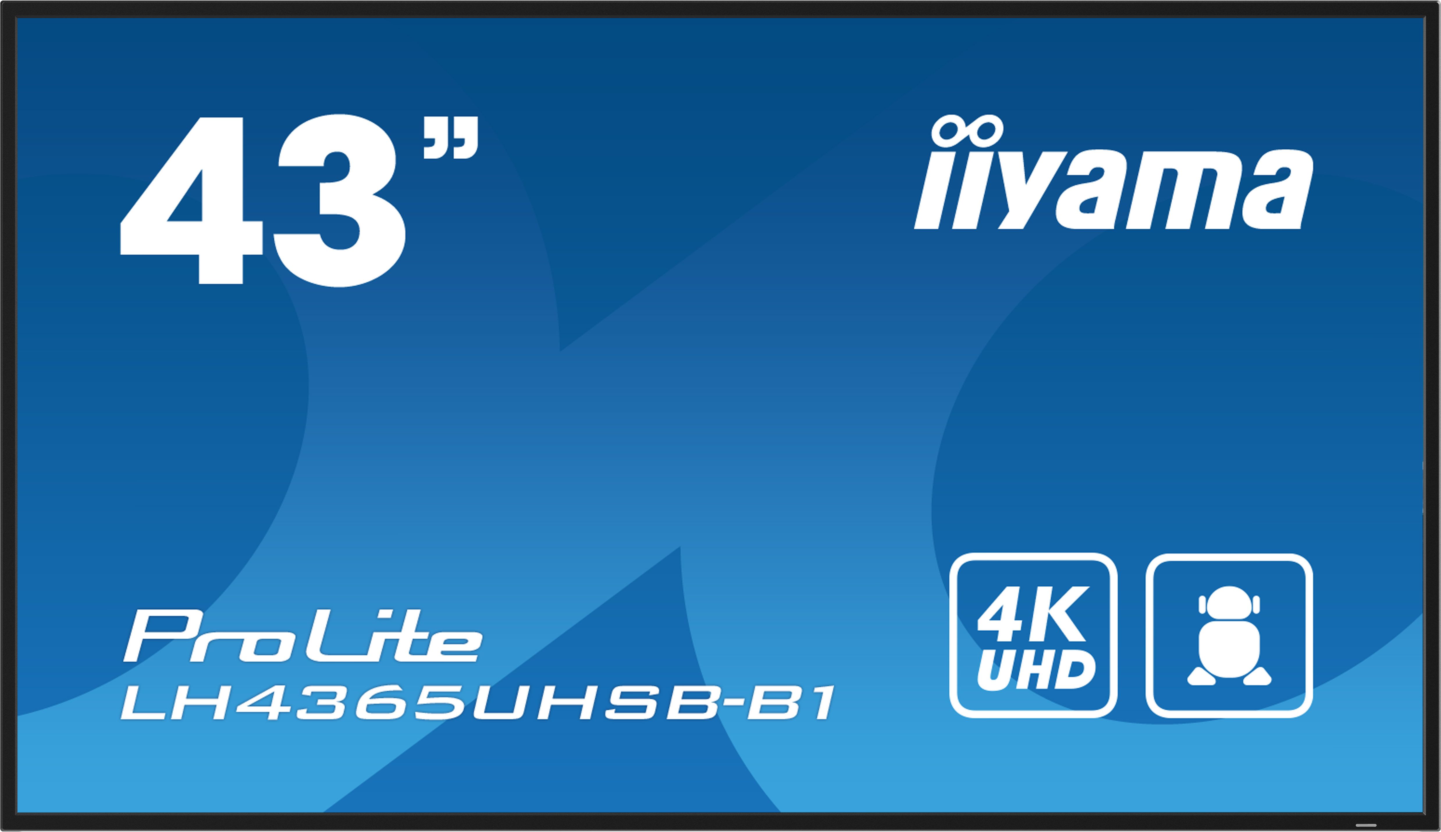 iiyama LH4365UHSB-B1 43" 4K Ultra HD LED Digital Signage Display