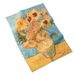 MuseARTa Theedoek van katoen met schilderij vaas met Twaalve Sunflowers van kunstenaar Vincent Van Gogh in de maat 40x60cm, KT-VG-VS