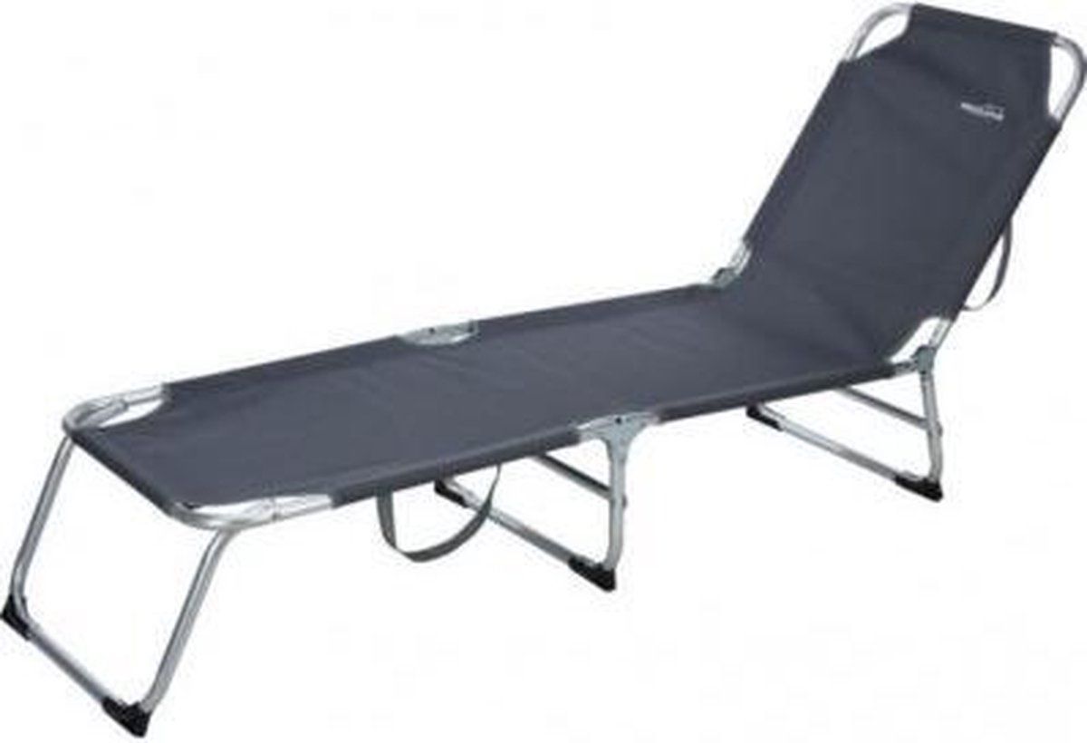 Redcliffs Ligbed Aluminium - 188x58cm - Donkergrijs - Zwart