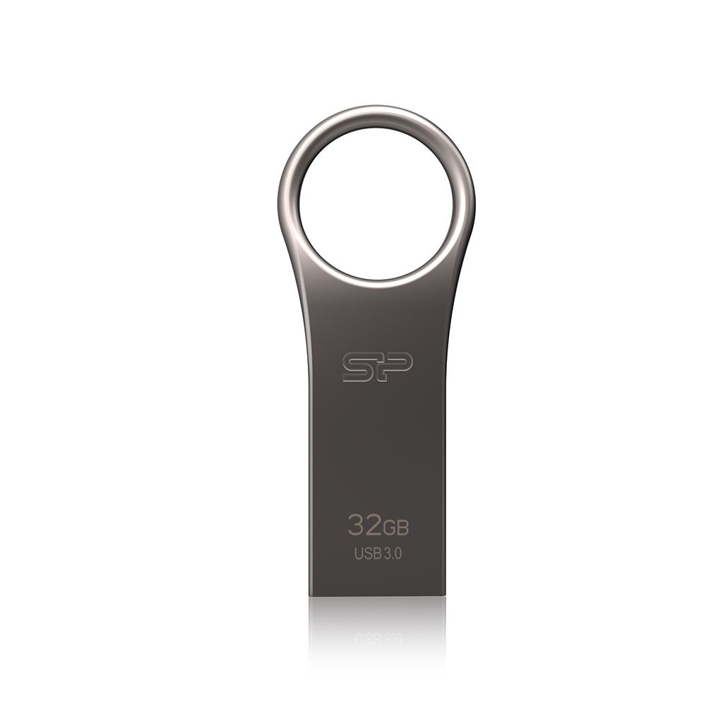 Silicon Power Jewel J80 - USB 3.0 Flash Drive - 32GB - Titanium