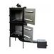 QLS Four de fumage acier 50 x 50 x 120 cm avec foyer
