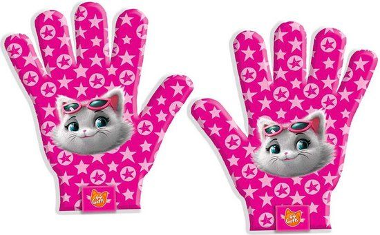 4KidsOnly Nickelodeon 44 Cats Meisjes Acryl Roze One-size Handschoenen