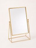 vtwonen Spiegel op standaard - Goud - 42.7cm - Metaal - Modern