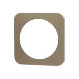 Wandbord Aluminium wandbord in Duits/Frans design met een elegante gouden sleutel.