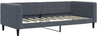 vidaXL Slaapbank 90x190 cm fluweel donkergrijs