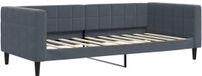 vidaXL Slaapbank 90x190 cm fluweel donkergrijs