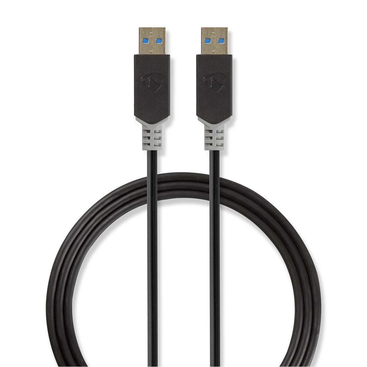 Nedis CCBP61000AT20 USB-kabel 2 m Antraciet