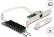 Delock M.2 Key B+M 1 x RJ45 10 Gigabit LAN Network Card