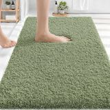 Pasper Badmat - 60 x 100 cm - Groen - Zachte Badkamermat met Gripcore Antislip - Gemaakt in België