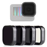 SOONSUN 4-Pack Lens Filter CPL ND8 ND16 ND32 Filter voor GoPro Hero 12 11 10 9 Zwart