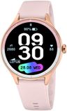 Lotus 50201/1 Smartwatch Rosékleurig/Zwart 42 mm