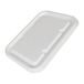 Tessera Bio Products QLS5001000 Suikerriet deksel voor injectie M/W voedselcontainer 500 ml - 1000 ml, wit, 18,2 cm lengte, 13,1 cm breedte, 1,1 cm hoogte, 125 stuks