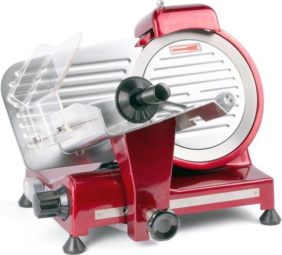 Hendi Profi Line Vleessnijmachine - Rood - 22cm Mes - 280W