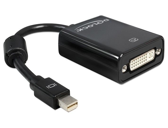 DeLOCK Adapter mini Displayport - Zwart - 0,18 m