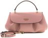 GUESS Amorette Top Handle Flap Bag Rosewood