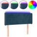 Tête de lit LED bleu foncé 103x16x78/88 cm velours