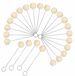 OEM 40 wollen applicators, 15 cm, met metalen handvat