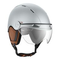 CASR Style - Casque de style urbain pour vélo et trottinette électrique - Visière transparente et protège-oreilles amovibles - Confort optimal pour hommes et femmes