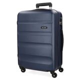 Roll Road Flex hardcase koffer van ABS, Donkerblauw, 65 cm
