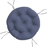 vidaXL Zitkussen rond ø 60x11 cm oxford stof marineblauw