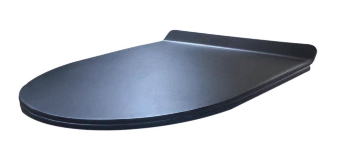 Best Design Soft Closing toiletzitting mat zwart T.B.V. wandcloset Morrano