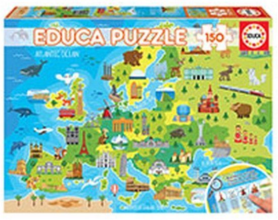Enesco Educa 18607 Puzzle Kids 150pcs Europe Map