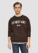 QS s.Oliver QS Sweatshirt donkerbruin XXL