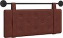 vidaXL Hangend hoofdbord Glanzend bruin Antiek PU