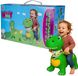 Jamara Skippybal - 466007 Skippydier Dino met Vleugels - Groen - Junior met Pomp