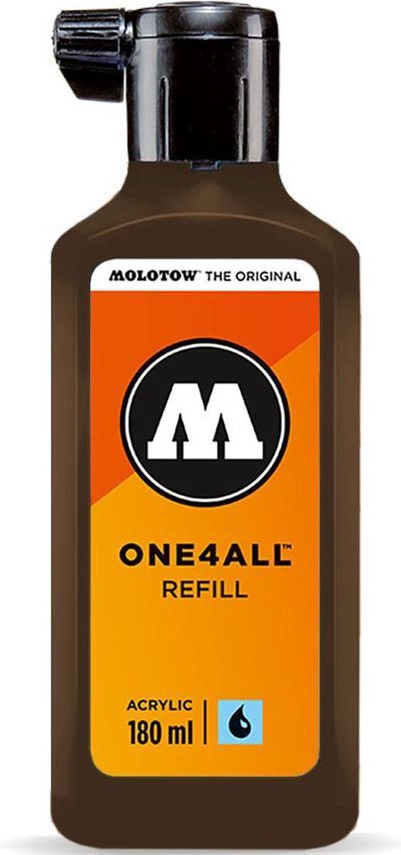 Molotow ONE4ALL™ - 180ml Bruine navul Inkt op acrylbasis