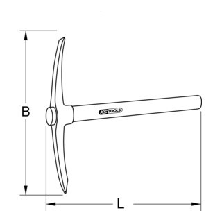 KS Tools KS Tools BRONZEplus kruisschoffel met steel 400 mm Aantal:1