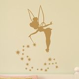 Ambiance-Live Muursticker Fee Bell Goud 2-45 x 35 cm