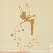 Ambiance-Live Muursticker Fee Bell Goud 2-45 x 35 cm