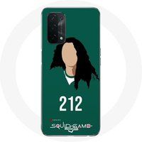 Maniacase Etui voor Oppo A74 5G Inktvis spel Han Mi Nyeo Nummer 212