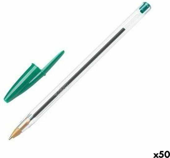 Bic Cristal Pennen Doos Groen - Groene balpen - B (Breed) - 1 stuk(s)