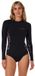 Ocean & Earth Oceana 2 Mm Shorty Femmes Manches Longues Fermeture Éclair Dorsale Noir