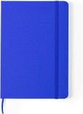 Merkloos Luxe schrift/notitieboekje harde kaft A5 formaat - blauw - 80 blanco paginas - opschrijfboekjes