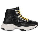 Moschino High-top Sneakers In Calfskin And Nylon Black Taille: 39