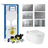Geberit up320 Toiletset RapoWash Bold By Geberit | Met Bidetspoeler | Sigma Drukplaat