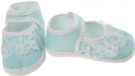 Junior Joy Babyschoenen Newborn Meisjes Lichtblauw/wit Met Kant