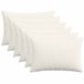 vidaXL Kussensloop 6 stuks HEERLEN Crèmekleurig 50 x 75 cm corduroy